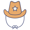 sombrero de vaquero icon