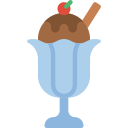 helado con frutas y nueces icon