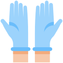 guantes de la mano 