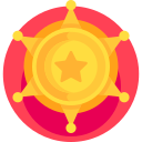 insignia del sheriff icon