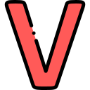 v icon