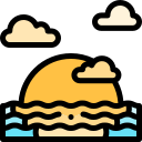 le coucher du soleil icon