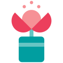 Flower pot icon