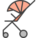 carrito de bebé icon