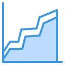 gráfico de área icon