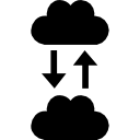 símbolo de interfaz de intercambio de nube 