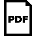 símbolo de interfaz de documento pdf 