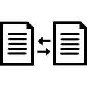 símbolo de interface de troca de documentos 