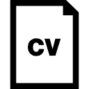 Cv file interface symbol icon
