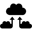 símbolo de interfaz de intercambio de nube 