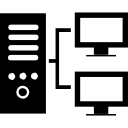 símbolo de interfaz de intercambio de computadoras 