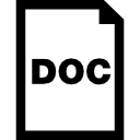 símbolo de interfaz de documento doc 