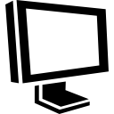 pantalla de un monitor en perspectiva 