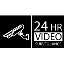 símbolo de video vigilancia 24 horas 