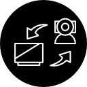 sistema de vigilancia de cámara de video conectada a una computadora 