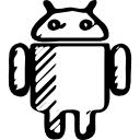 logotipo de android bosquejado 