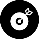 doelsymbool in een cirkel icoon