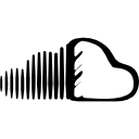 logotipo esboçado do soundcloud 