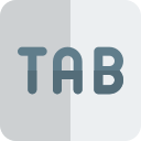tasto tabulazione icona
