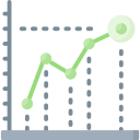 gráfico de linea icon