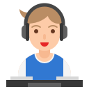 Disc jockey icon