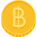 baht tailandés icon