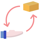 caja de devolución icon