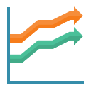 gráfico de flecha icon