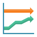 gráfico de flecha icon