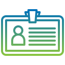 tarjeta de identificación icon