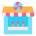negozio di caramelle icona