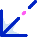 flecha diagonal icon