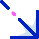 flecha diagonal icon