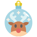 pelota de navidad icon