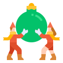 pelota de navidad icon