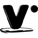 naszkicowane logo społecznościowe vippie ikona