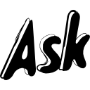 vraag website logo sketch variant icoon