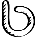 símbolo esbozado del logotipo de bebo 