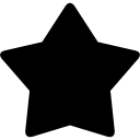 Favourites black star symbol Icons & Symbols