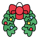 corona de navidad icon