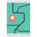 teléfono gps icon