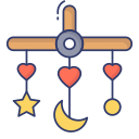 Baby mobile icon