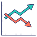 gráfico de líneas icon