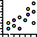 gráfico de dispersión icon