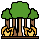 incendio forestal icon