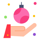 pelota de navidad icon