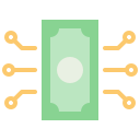 dinero digital icon