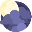 Cloudy night icon