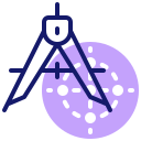 brújula de dibujo icon