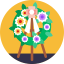 corona de flores 